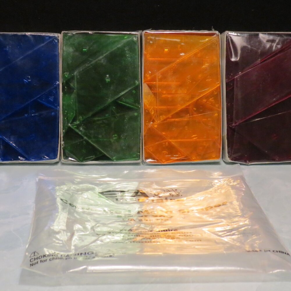 Cuisenaire #34827P Connected Math Shapes 206 Pieces Geometrical Teacher Supplies